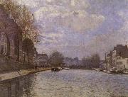 Alfred Sisley The Saint-Martin canal in Paris USA oil painting artist